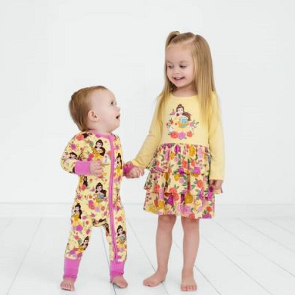 NIB Little Sleepies Disney Princess Belle Zippy 0-3 months - Picture 4 of 5